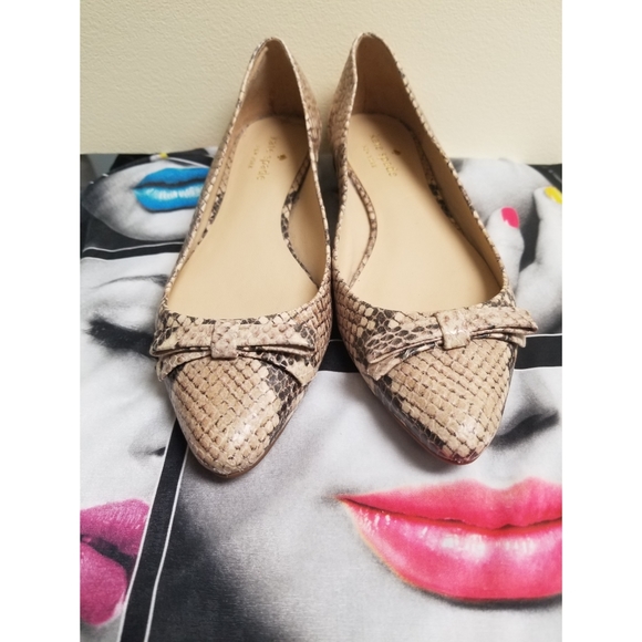 BRAND NEW KATE SPADE AUTHENTIC LATHER FLATS SIZE - Picture 2 of 3